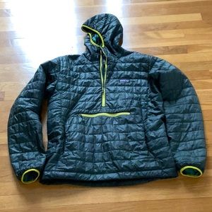 Mens Patagonia nano puff zip pullover hoody